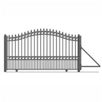 Aleko Steel Sliding Driveway Gate - LONDON Style - 14 x 6