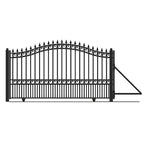 Aleko Steel Sliding Driveway Gate - LONDON Style - 18 x 6