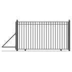 Aleko Steel Sliding Driveway Gate - MADRID Style - 18 x 6