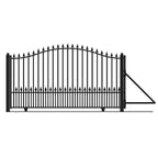 Aleko Steel Sliding Driveway Gate - MUNICH Style - 12 x 6