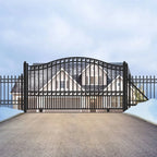 Aleko Steel Sliding Driveway Gate - PARIS Style - 14 x 6