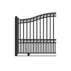 Aleko Steel Sliding Driveway Gate - PARIS Style - 18 x 6