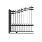 Aleko Steel Sliding Driveway Gate - PRAGUE Style - 14 x 6