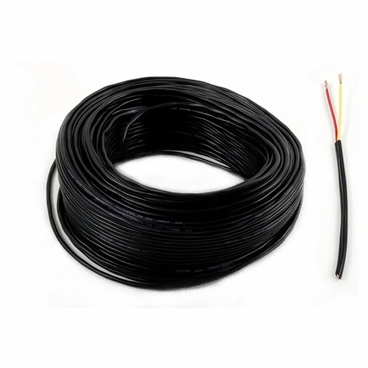 Aleko Stranded Black Wire - 2-Conductor - 18-Gauge - 20 Feet