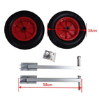 Aleko Tools Pair of Heavy Duty Aluminum Alloy Wheels