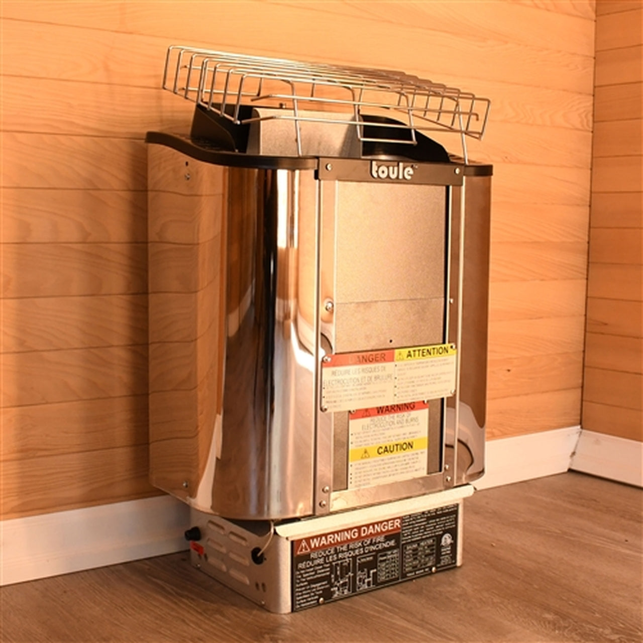 Aleko TOULE ETL Certified Wet Dry Sauna Heater Stove - Wall