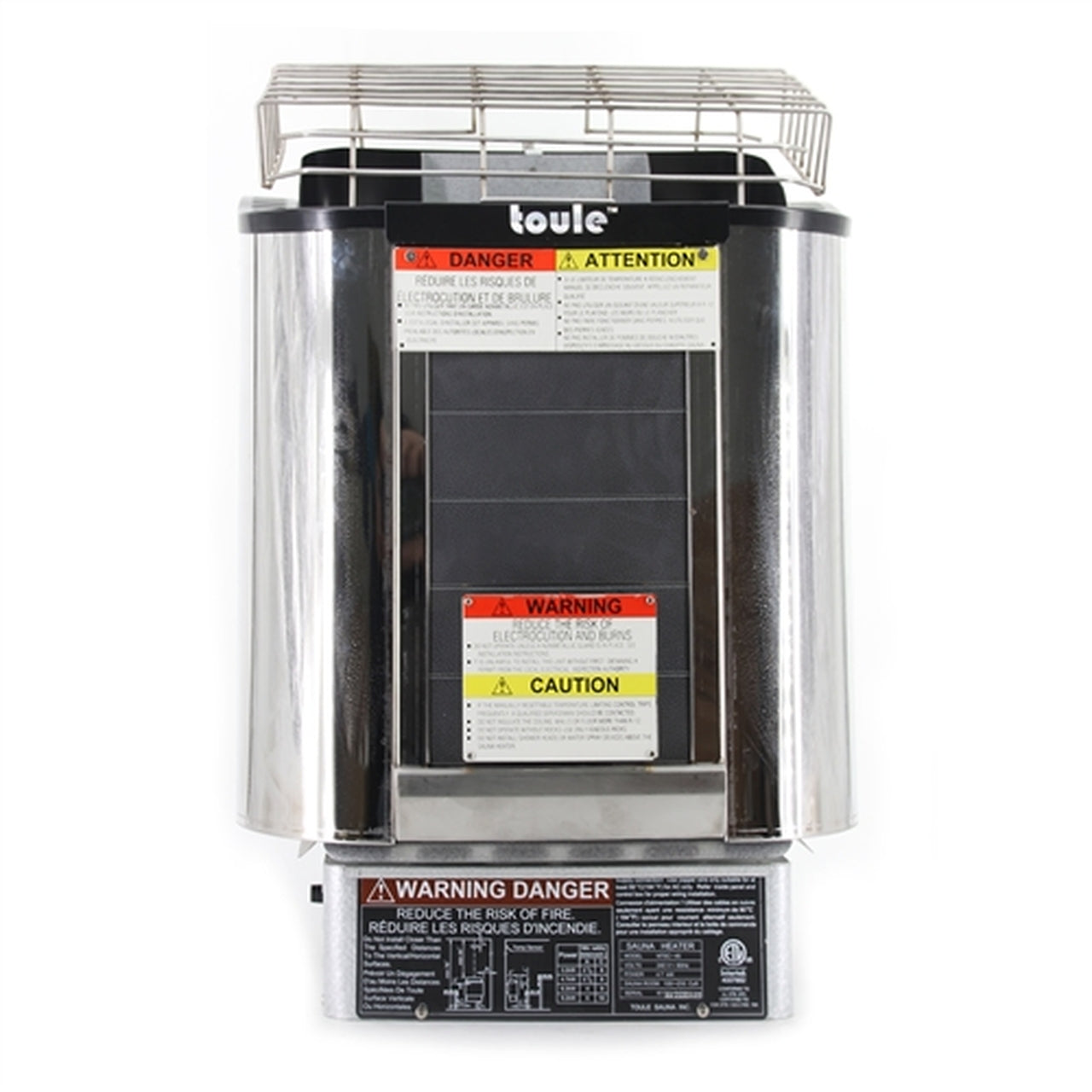 Aleko TOULE ETL Certified Wet Dry Sauna Heater Stove - Wall