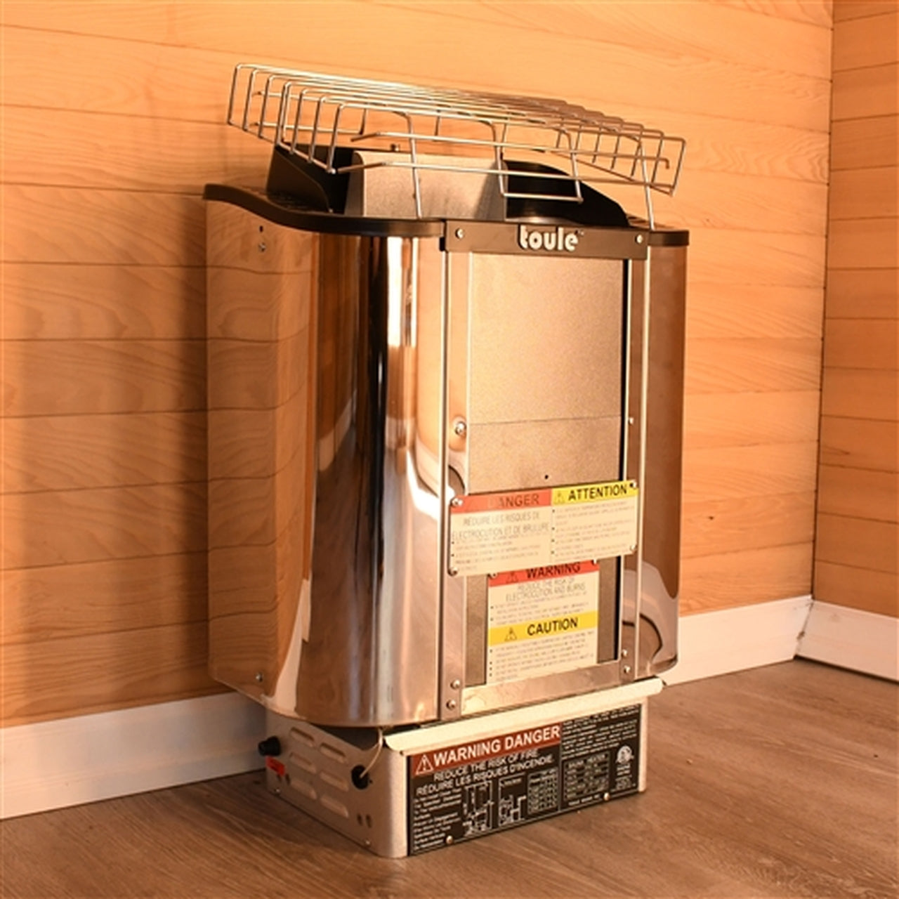 Aleko TOULE ETL Certified Wet Dry Sauna Heater Stove - Wall