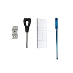 Aleko Tubular LED Motor with Built-In Receiver for Half