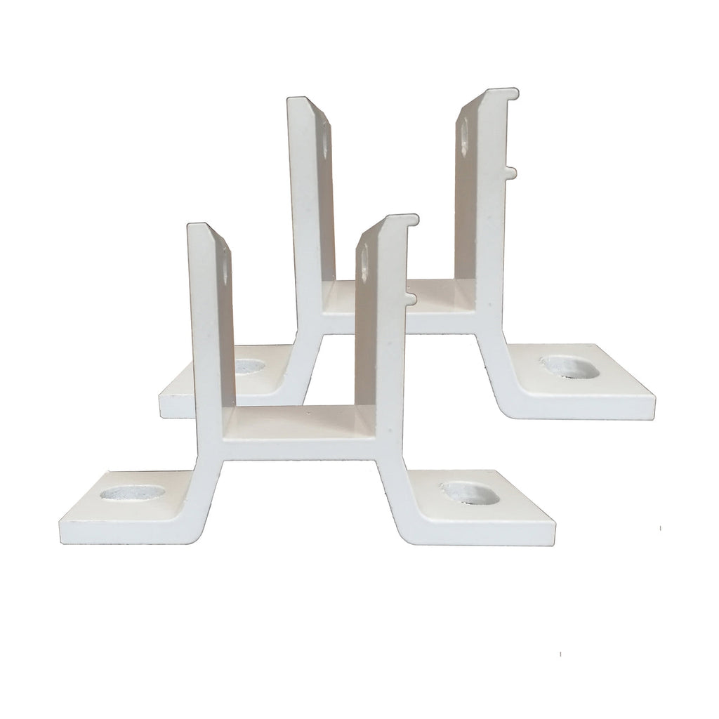 Aleko Wall Bracket for Retractable Awning - White - Set of 2