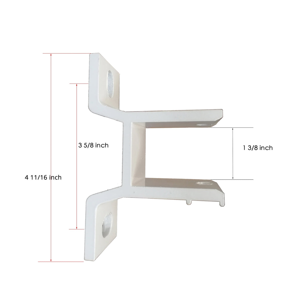 Aleko Wall Bracket for Retractable Awning - White - Set of 2