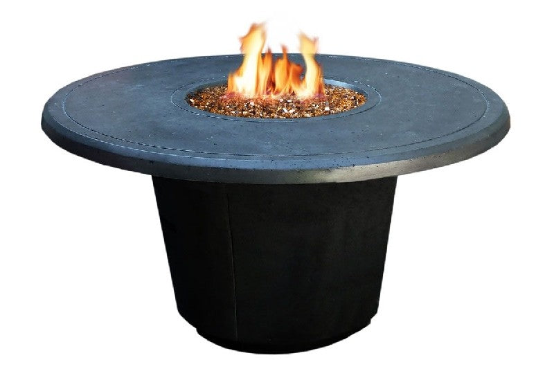 American Fyre Cosmopolitan 24-inch Round Firetable Natural Gas Cafe Blanco