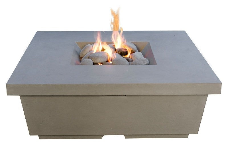 American Fyre Designs 15.5in Contempo Square Firetable Black Lava