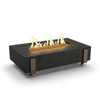 American Fyre Designs 16 1/2 Inch Rectangle Iron Saddle Firetable