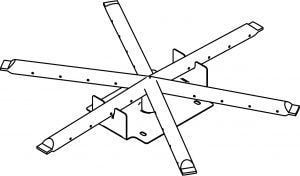 American Fyre Designs OCBS-16 16-Inch Star Burner Natural Gas