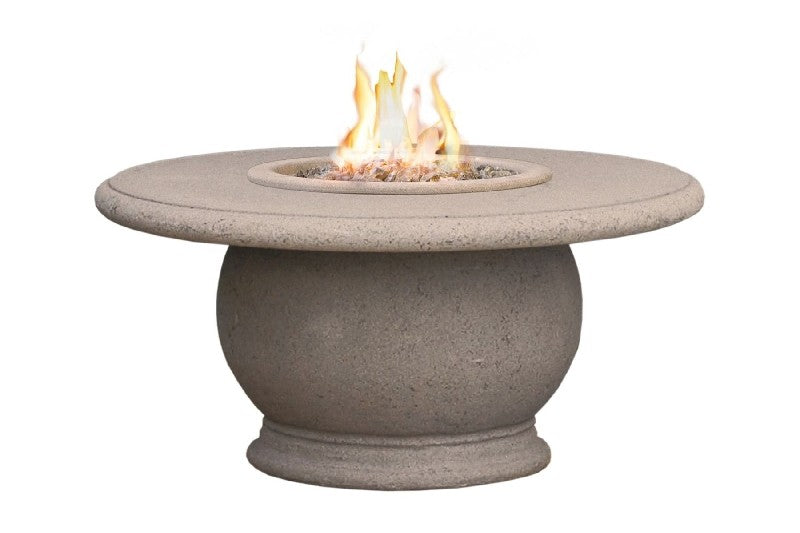 American Fyre Designs 24-Inch Round Amphora Concrete Firetable Propane