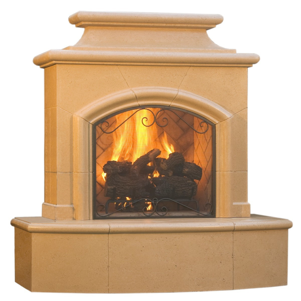 American Fyre Designs 67" Vented Free-Standing Mariposa Outdoor Fireplace