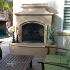 American Fyre Designs 67" Vented Free-Standing Mariposa Outdoor Fireplace Sedona