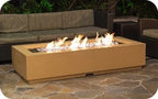 American Fyre Designs 72-Inch Louvre Long Rectangle Natural Gas Firepit