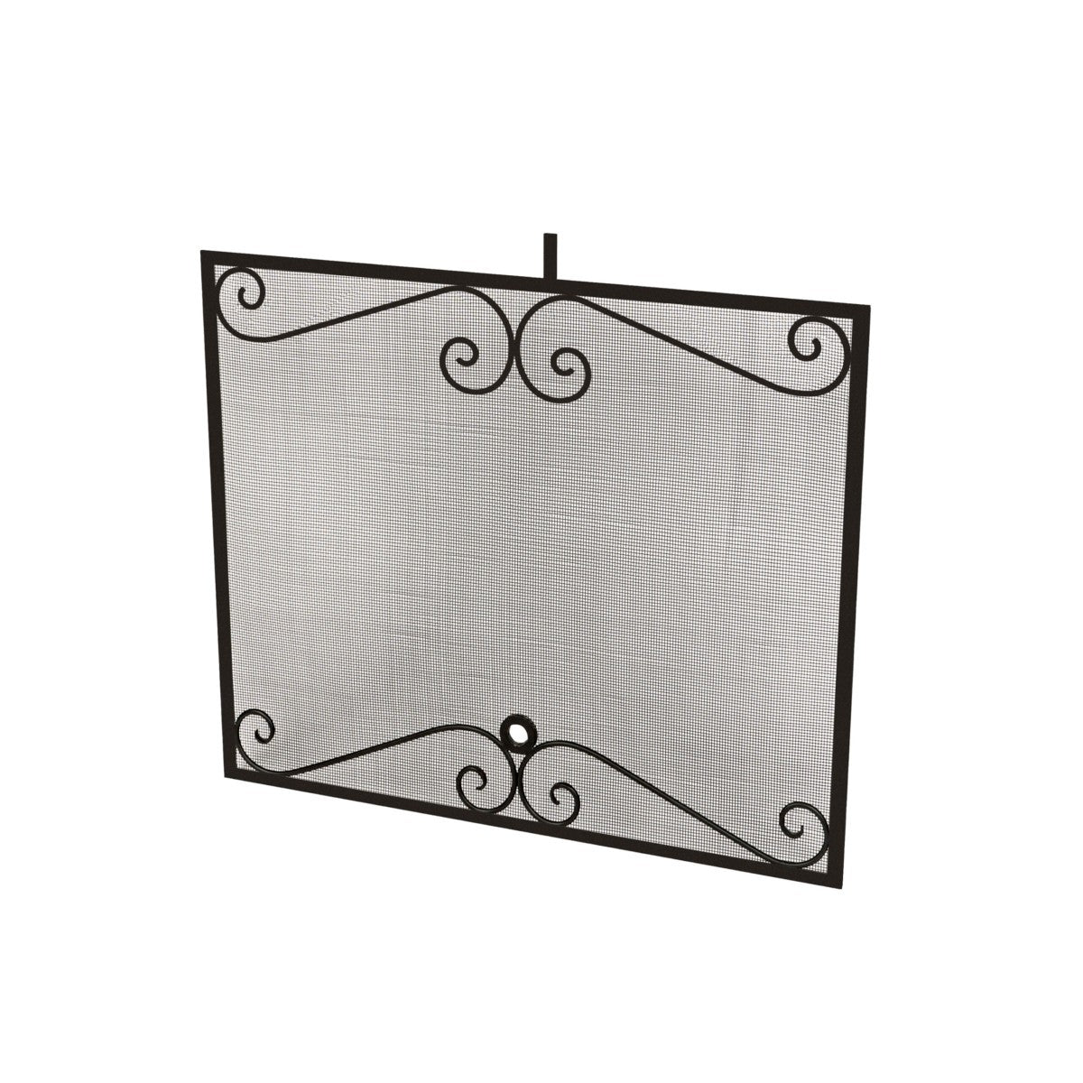 American Fyre Designs 8255-BL Black Cordova Fireplace Screen Panel
