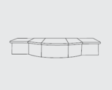American Fyre 87-Inch Vent-Free Outdoor Phoenix Fireplace Extended Bullnose