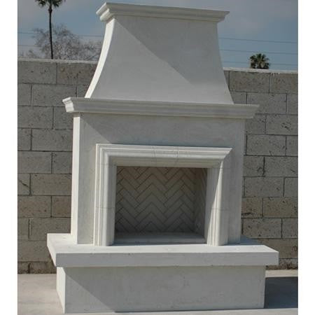 American Fyre Designs 96in Vent-Free Outdoor Concrete Fireplace Contractor Model
