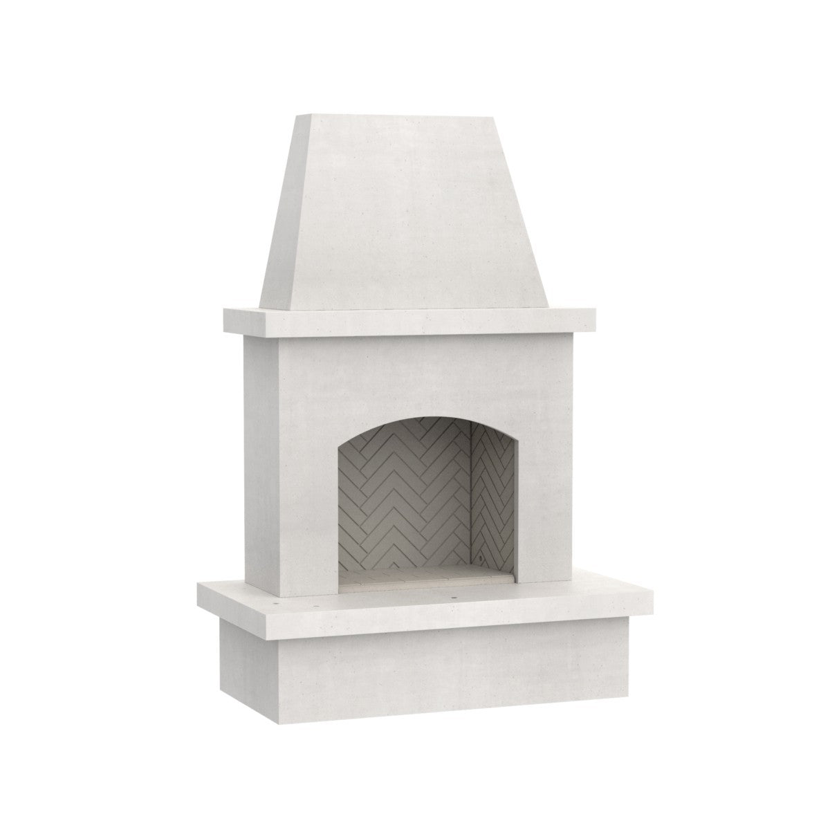 American Fyre Designs 96" Vented Free-Standing Outdoor Concrete Fireplace