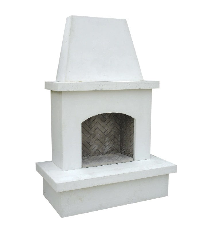 American Fyre Designs 96" Vented Free-Standing Outdoor Concrete Fireplace