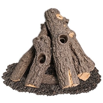 American Fyre Designs PRO-27 27-inch Prairie Oak Gas Log Set