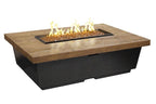 American Fyre Designs Reclaimed Wood 15.5" Contempo Rectangle Gas Firetable