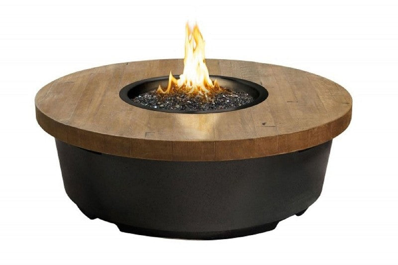 American Fyre Designs 15.5" Reclaimed Wood Contempo Round Firetable