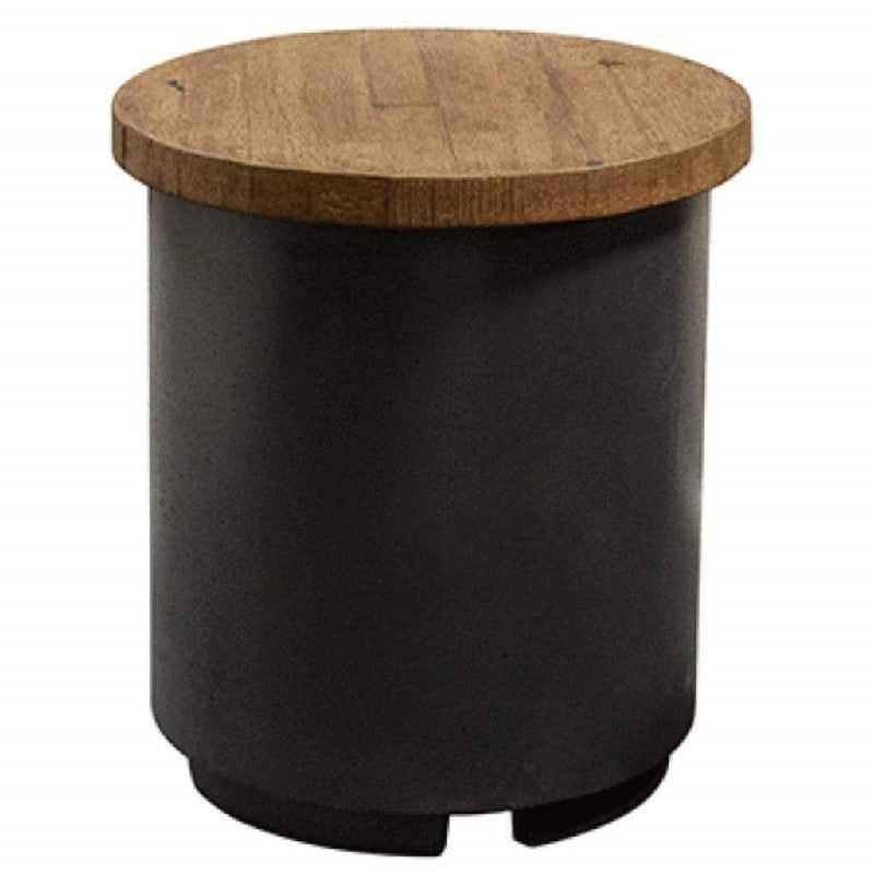 Reclaimed Wood 17" Contempo Propane Tank Cover End Table