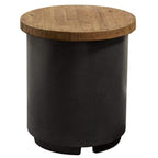 Reclaimed Wood 17" Contempo Propane Tank Cover End Table