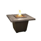 American Fyre 24in Reclaimed Wood Cosmo Square Firetable Natural Gas