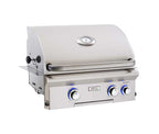 American Outdoor 24-Inch L Series Built-In Grill with Rotisserie Backburner