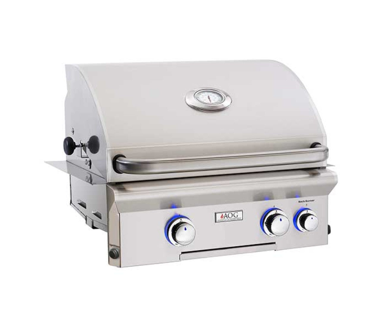 American Outdoor 24-Inch L Series Built-In Grill with Rotisserie Backburner