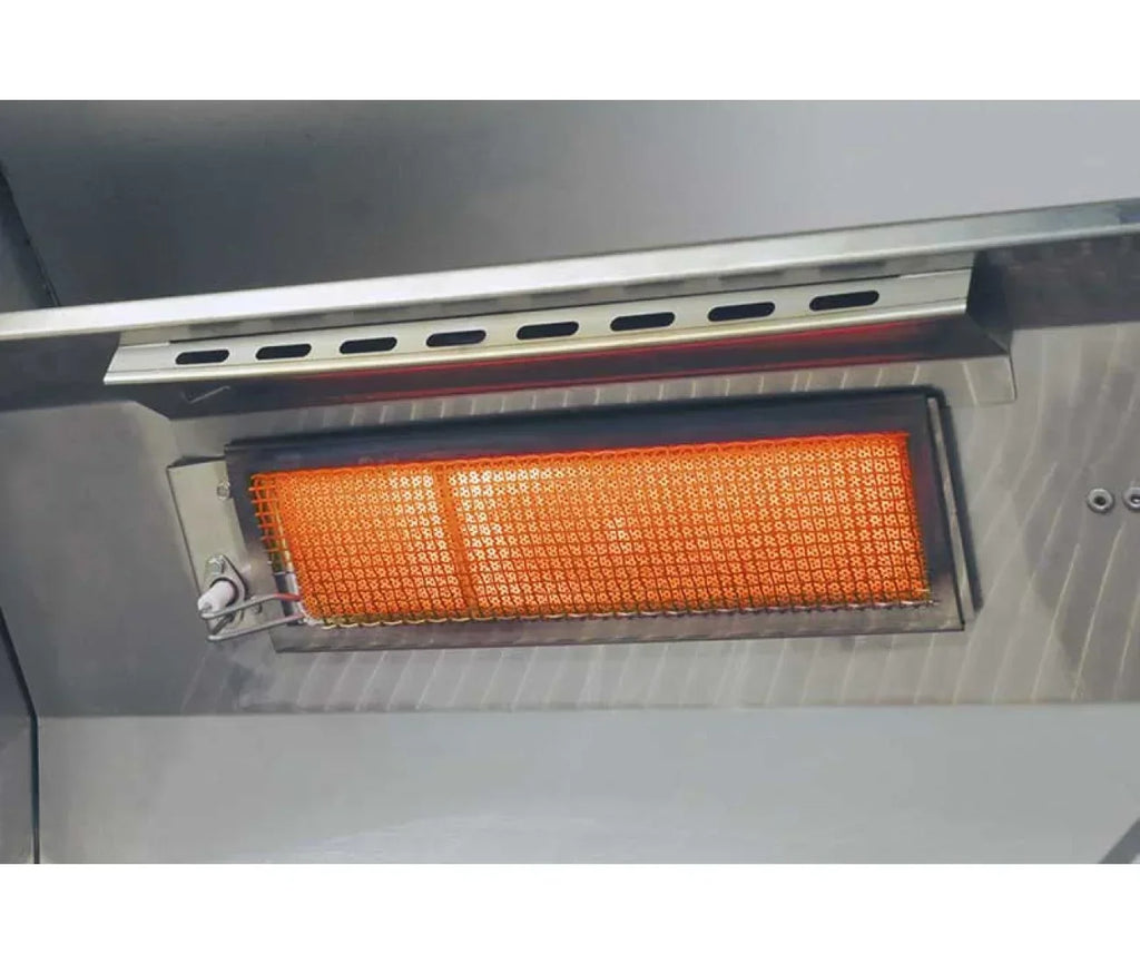 American Outdoor 24-Inch L Series Built-In Grill with Rotisserie Backburner