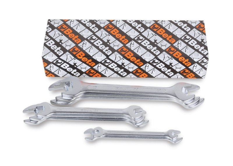 Beta Tools 55/S Set of Open-End Wrenches Chrome Vanadium