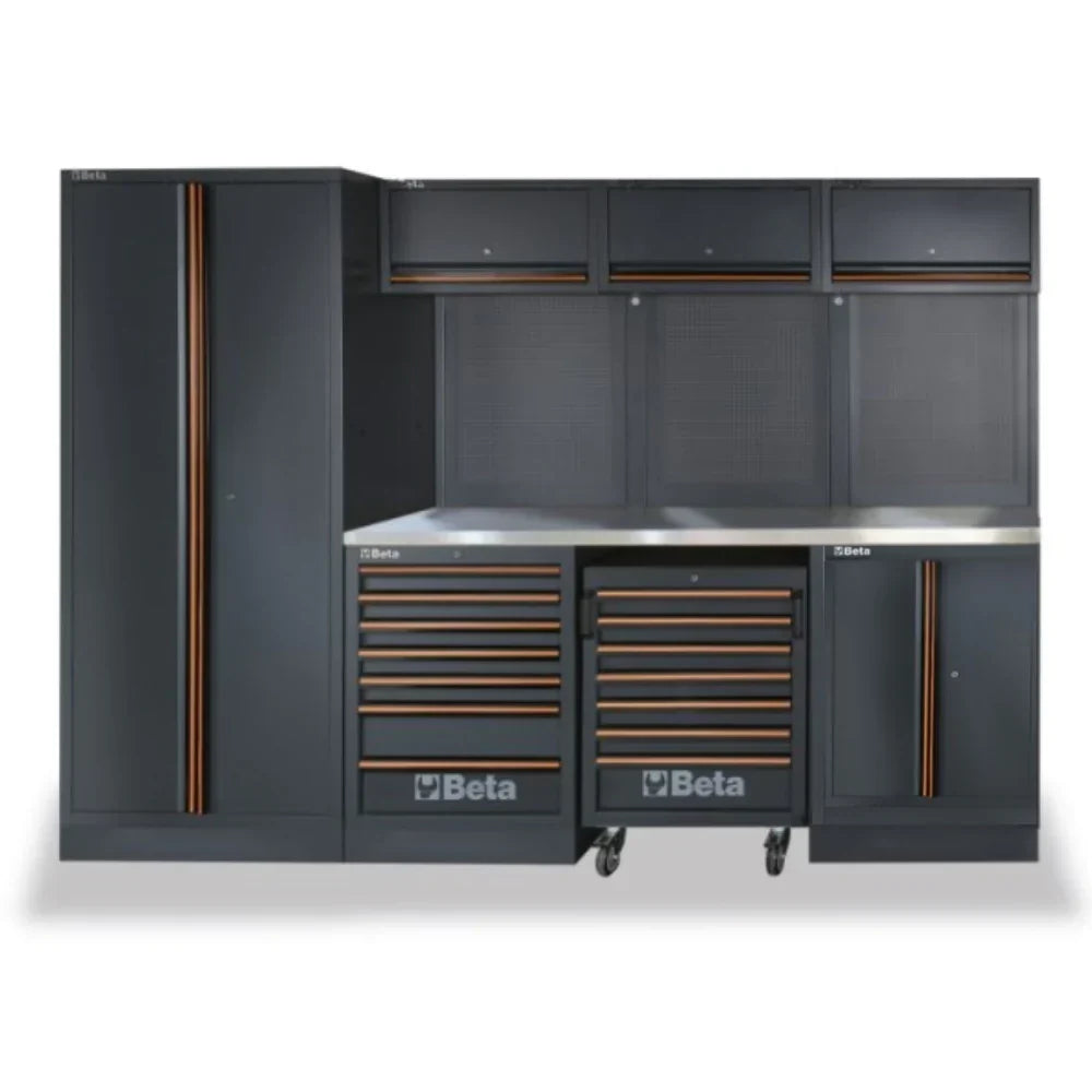 Beta Tools C45PRO Master Garage Cabinet System with Mobile