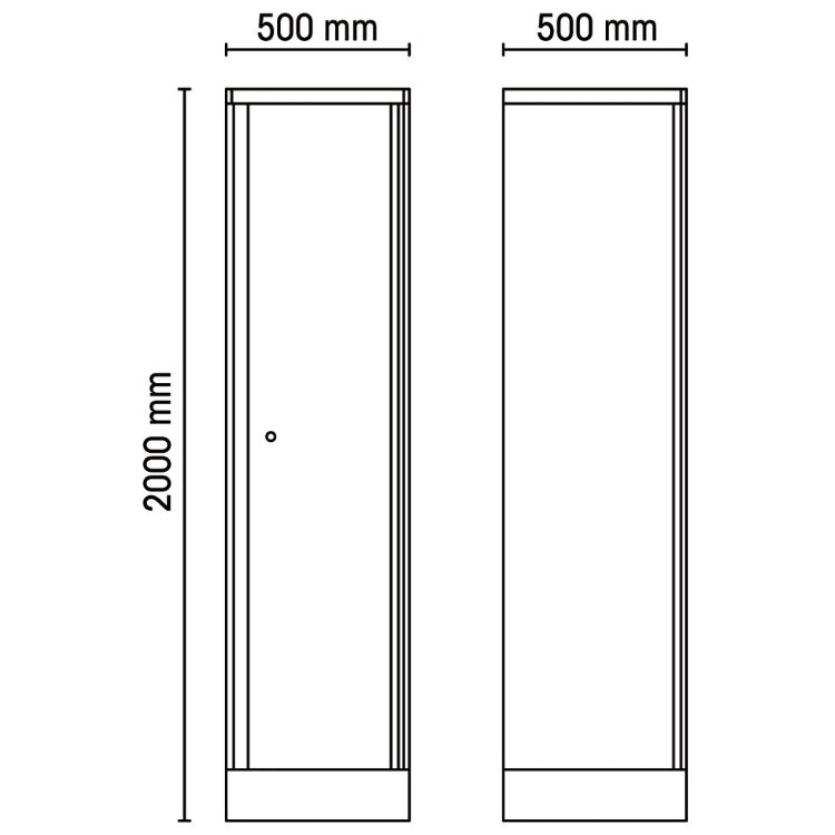 Beta Tools - RC55 A1 Sheet Metal Single-Door Tool Cabinet