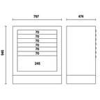 Beta Tools - RC55 M7 Fixed Module with 7 Drawers