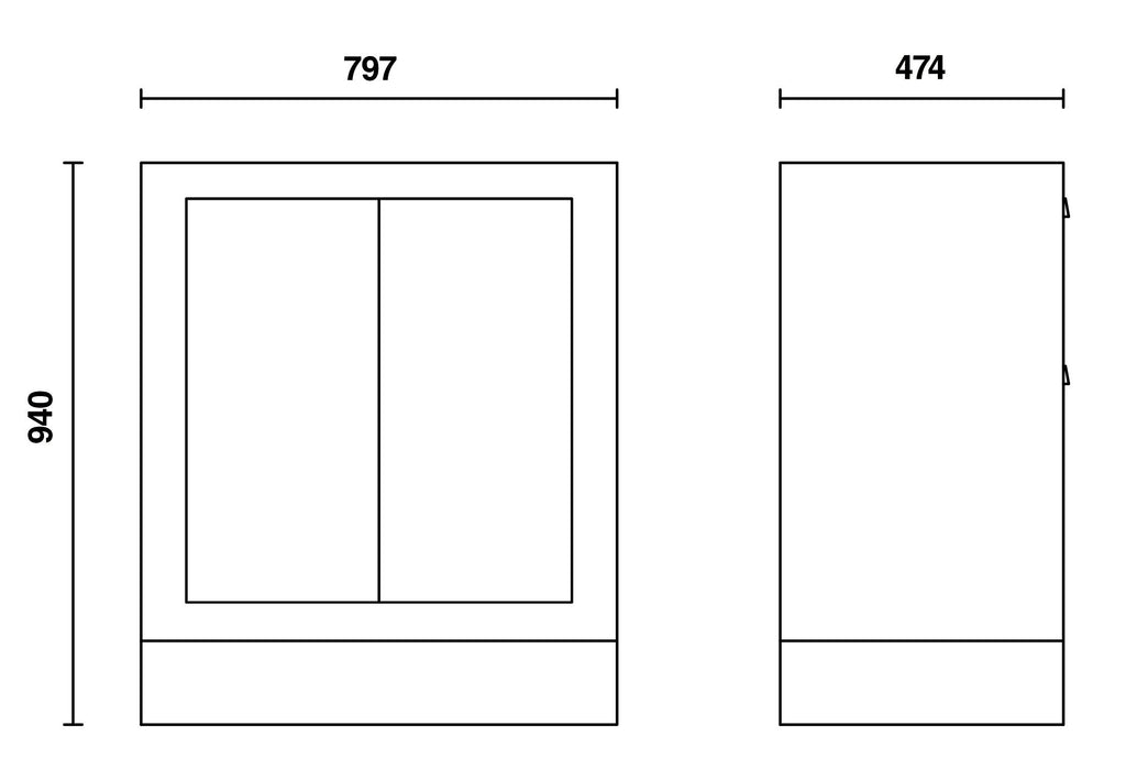 Beta Tools - RC55 MA Fixed Two-Door Module