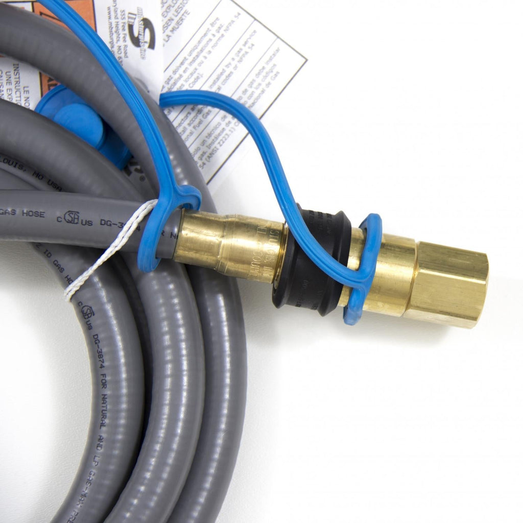 Blaze 10 Ft. Natural Gas/Bulk Propane Hose W/ Quick