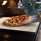 Blaze 14 3/4 Inch Ceramic Pizza Stone With Stainless Steel