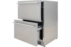 Blaze 24 Inch Built-In Double Drawer Outdoor Refrigerator