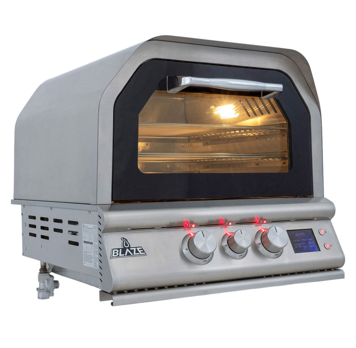 Blaze 26-Inch Gas Outdoor Oven with Bluetooth Meat Probes