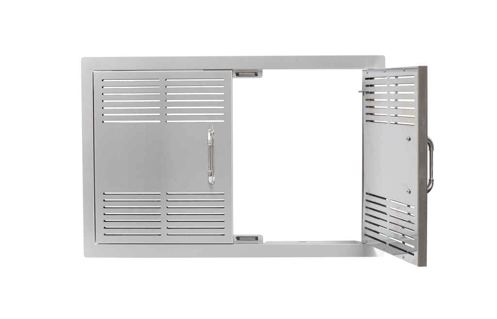 Bull 30″ Stainless Steel Vented Double Door with Reveal