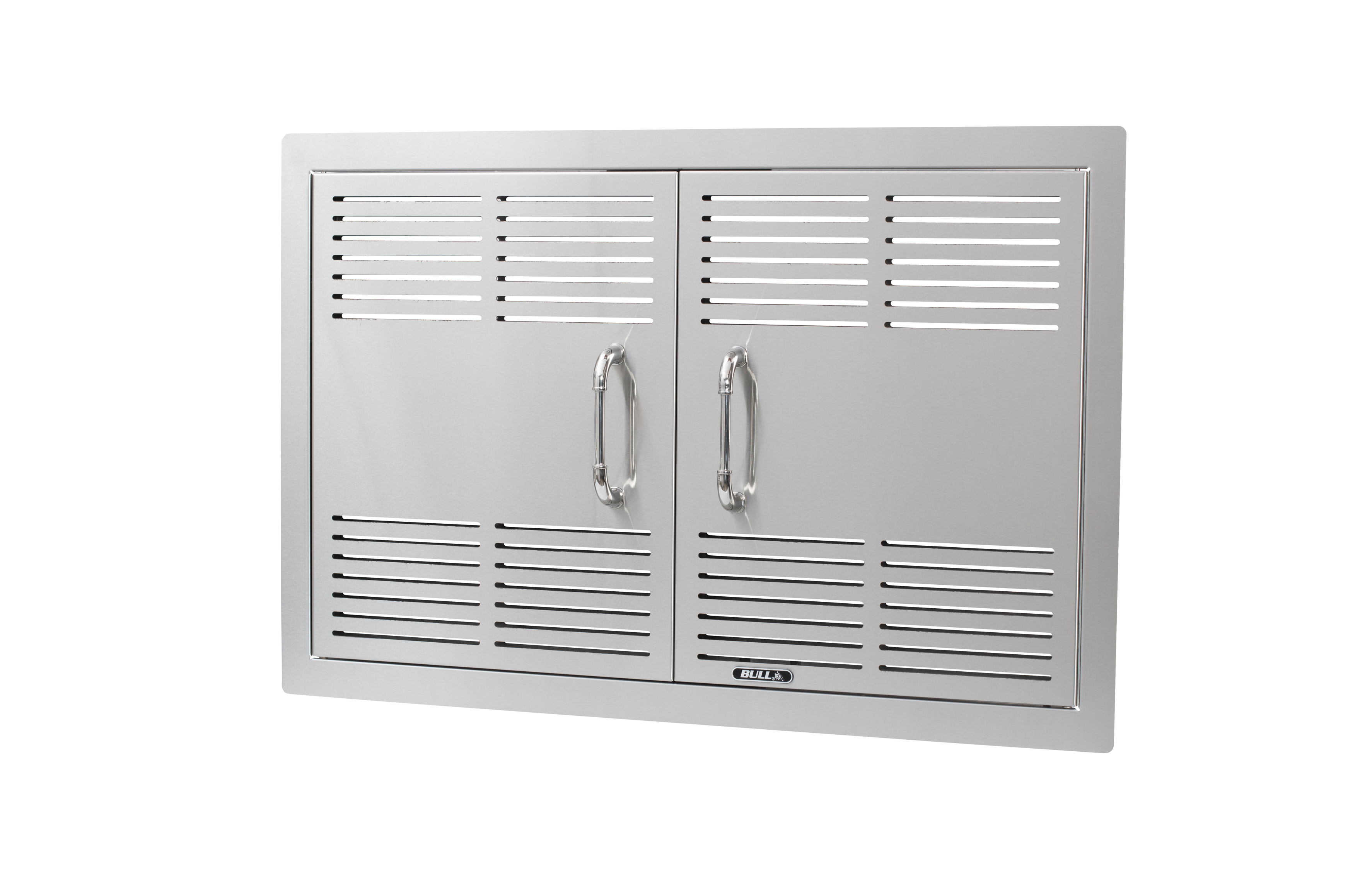 Bull 30″ Stainless Steel Vented Double Door with Reveal
