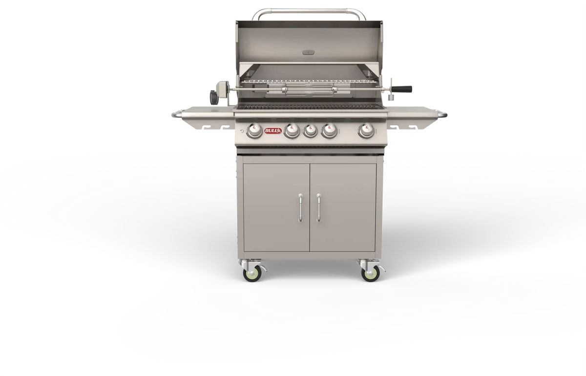 Bull Angus Cart – 4 Burner Stainless Steel Gas Barbecue