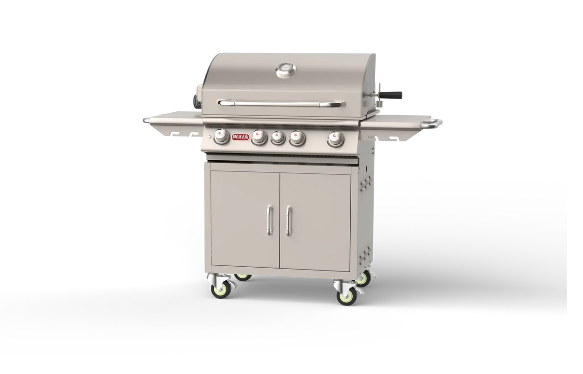 Bull Angus Cart – 4 Burner Stainless Steel Gas Barbecue